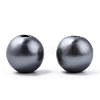 Spray Painted ABS Plastic Imitation Pearl Beads OACR-T015-05B-01-2