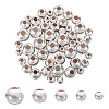 50Pcs 5 Styles 925 Sterling Silver Beads STER-TA0001-18-2