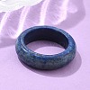 Natural Gemstone Plain Band Ring for Women RJEW-P044-01A-M-2