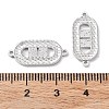 Rhodium Plated 925 Sterling Silver Connector Charms STER-C003-24P-3