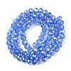 Electroplate Glass Beads Strands EGLA-A044-T6mm-B14-3