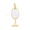 Brass Enamel Pendants KK-U062-02B-01-1