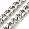 Non-Tarnish 201 Stainless Steel Curb Chain Necklaces NJEW-Q336-12B-P-5