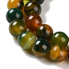 Natural Striped Agate/Banded Agate Beads Strands G-Z060-A01-B18-4