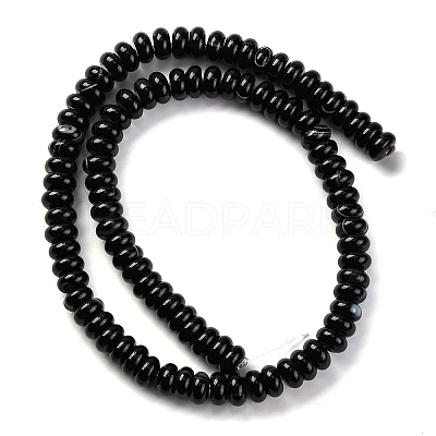 Natural Black Agate(Dyed & Heated) Beads Strands G-G177-F01-01-1