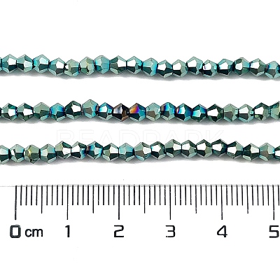 Transparent Electroplate Glass Beads Strands EGLA-A039-T3mm-UA06-1