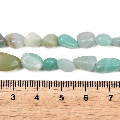 Natural Amazonite Nuggets Beads Strands G-J335-31B-1