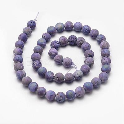 Electroplated Natural Quartz Crystal Beads Strands G-K174-01D-1