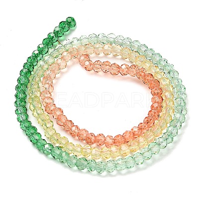 Transparent Painted Glass Beads Strands DGLA-A034-T1mm-A04-1
