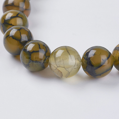Natural Dragon Veins Agate Beads Strands G-G515-10mm-02B-1