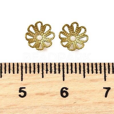 304 Stainless Steel Bead Caps STAS-B087-10A-G-1