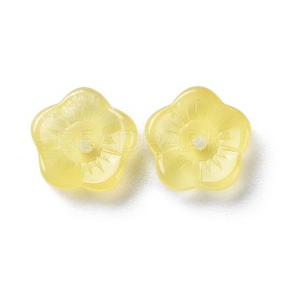 Imitation Jade Glass Beads GGLA-M004-02B-04-1