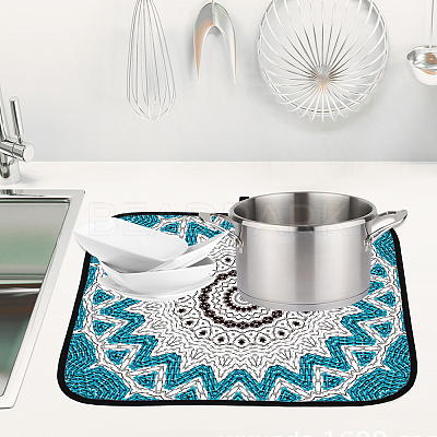 Towel Cloth Dish Drying Mat for Kitchen AJEW-WH0189-80A-05-1