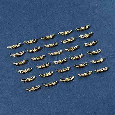 100Pcs Tibetan Style Alloy Fairy Wing Beads TIBEB-FS0001-14-1