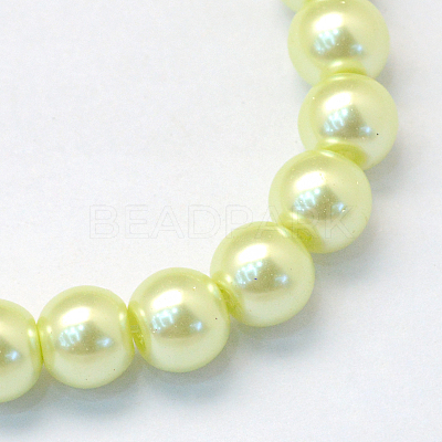 Baking Paint Glass Pearl Bead Strands HY-Q003-3mm-46-1
