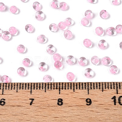 8/0 Inside Colours Transparent Glass Seed Beads X1-SEED-T007-06G-1