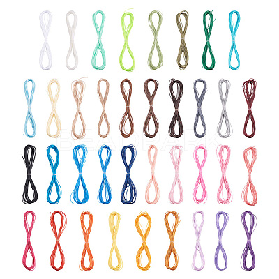 37 Bundles 37 Colors Waxed Polyester Cord YC-CD0001-02-1