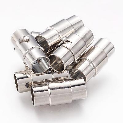 Brass Locking Tube Magnetic Clasps MC076-1
