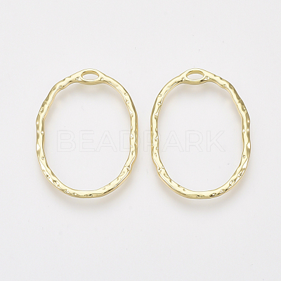 Alloy Open Back Bezel Pendants PALLOY-S125-001-1