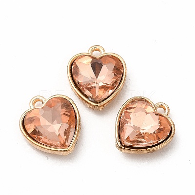 Faceted Glass Rhinestone Pendants GLAA-I051-B12-1