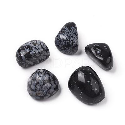5Pcs Natural Snowflake Obsidian Beads G-FS0002-02-1