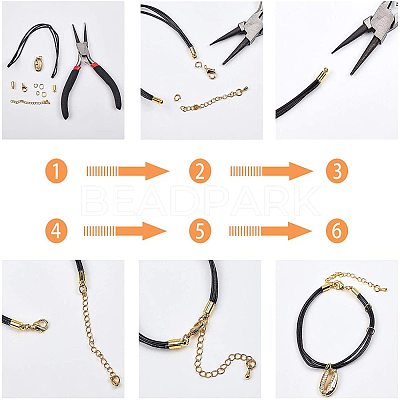 Brass Cord Ends LS-EC041-G-1