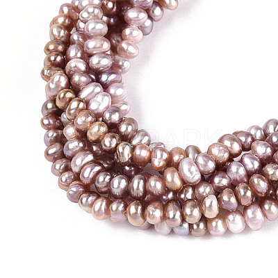 Natural Cultured Freshwater Pearl Beads Strands PEAR-N025-01A-1