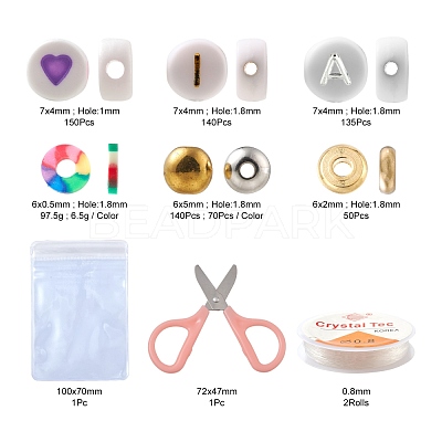 DIY Polymer Clay Beads Bracelet Making Kits DIY-FS0002-29-1