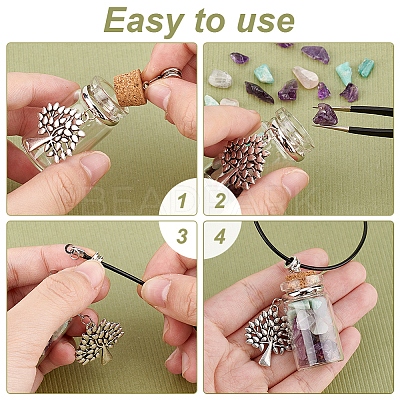 20Pcs Alloy Glass Bottle European Dangle Charms PALLOY-GA0001-14-1