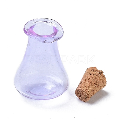 Glass Cork Bottles AJEW-O032-01E-1