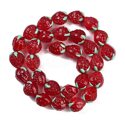 Handmade Lampwork Beads Strand LAMP-I027-10E-1