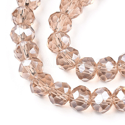 Electroplate Glass Beads Strands EGLA-A034-T4mm-A29-1