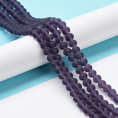 Transparent Glass Beads Strands X1-EGLA-A034-T8mm-MD15-1