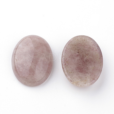 Natural Strawberry Quartz Gemstone Cabochons X-G-T020-18x25mm-28-1