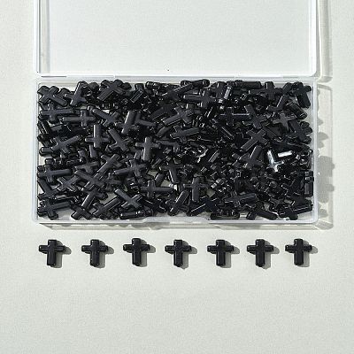 200Pcs Opaque Acrylic Beads SACR-FS0001-40B-1