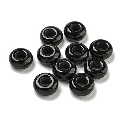 Natural Black Stone Beads G-Q173-03A-16-1