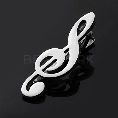 Musical Note Stainless Steel Tie Clips PW-WG66970-04-1