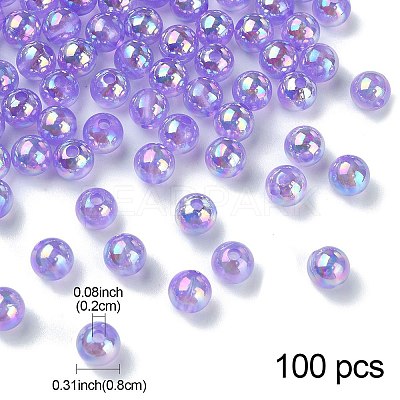 Transparent Acrylic Beads MACR-YW0002-90A-02-1
