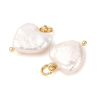 Natural Keshi Pearl Pendants PALLOY-JF04207-01-1