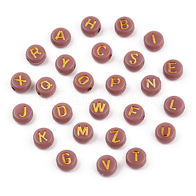 Plating Acrylic Beads OACR-P017-A05-1