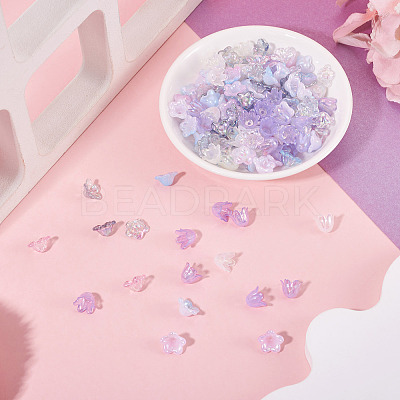 Acrylic Bead Caps OACR-TA0014-45A-1