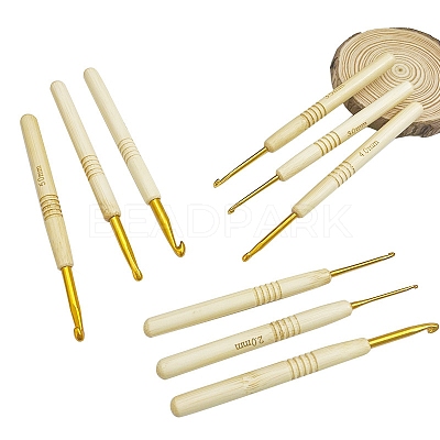 Aluminum Crochet Hooks Needles SENE-PW0003-098G-B-1