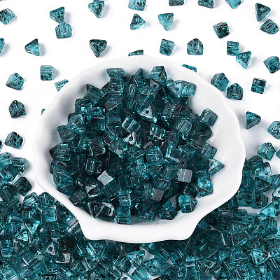 Picasso Transparent Glass Beads SEED-Q039-02D-1