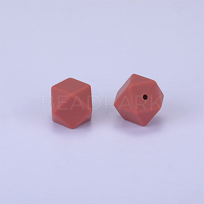 Hexagonal Silicone Beads SI-JX0020A-79-1