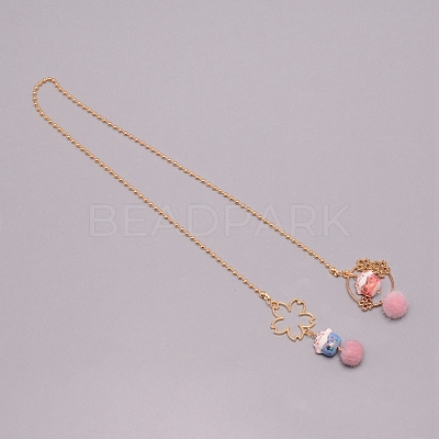 Stainless Steel Pendant Decorations HJEW-WH0028-58-1