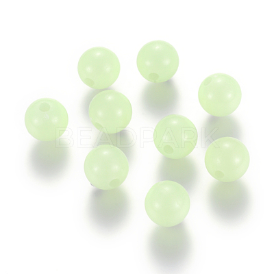 Luminous Acrylic Round Beads X-LACR-R002-6mm-01-1