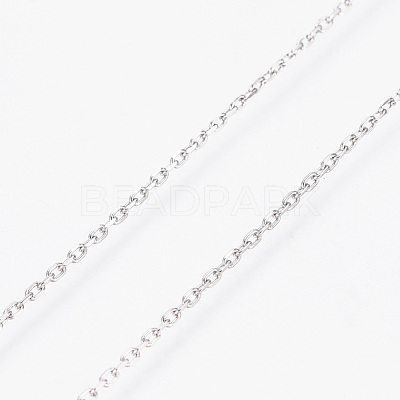 Non-Tarnish 3.28 Feet 304 Stainless Steel Cable Chains X-CHS-D004-01P-1