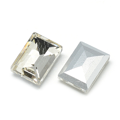 Pointed Back Glass Rhinestone Cabochons RGLA-T031-10x14mm-01-1