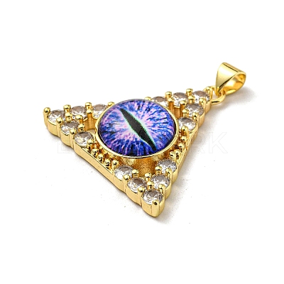 Golden Brass Pendants KK-L209-007G-09-1