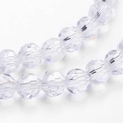Transparent Glass Bead Strands GLAA-G013-10mm-72-1